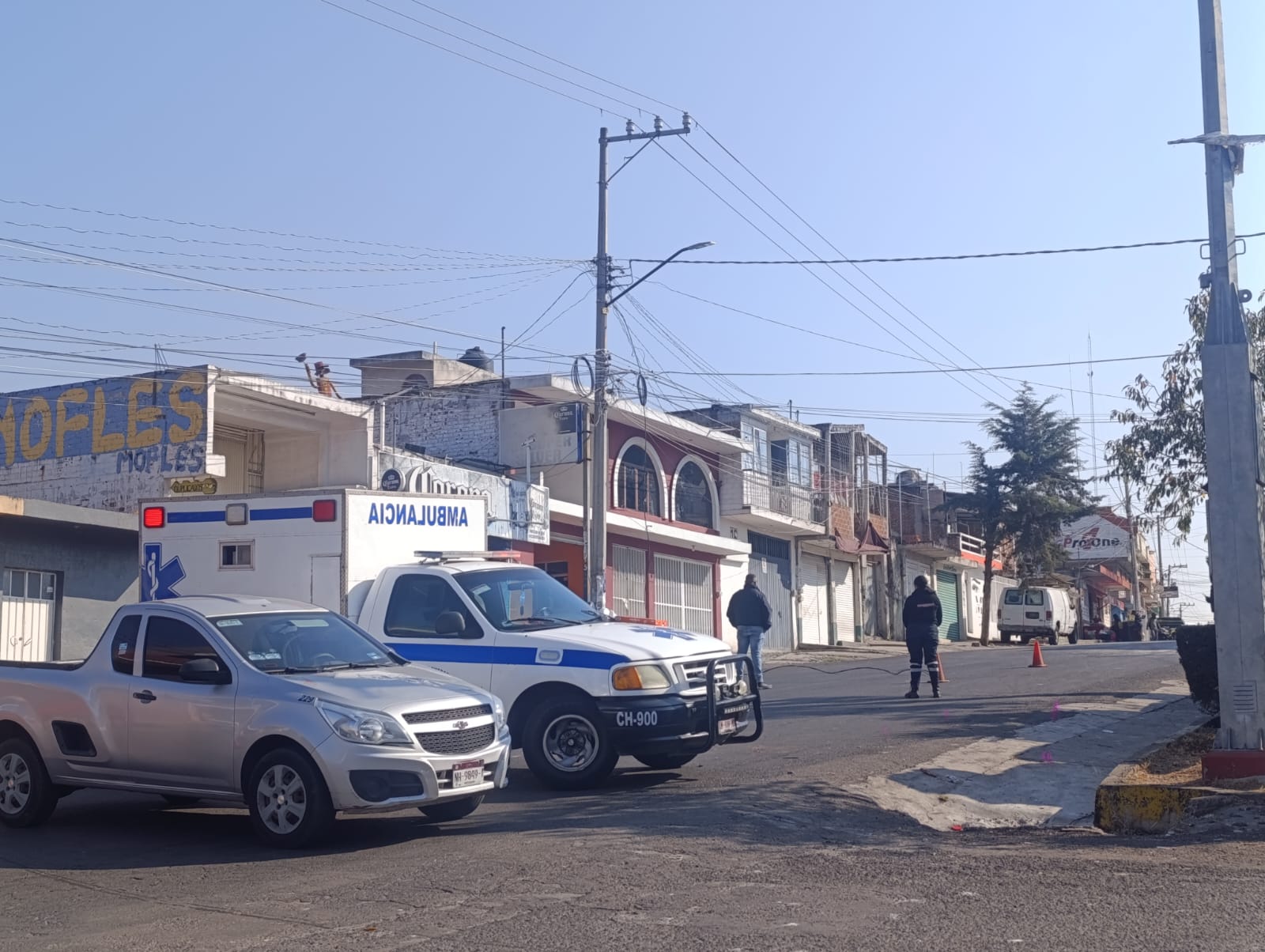 Pirotecnia provoca incendio de palmera y pone en riesgo a vecinos en Ciudad Hidalgo