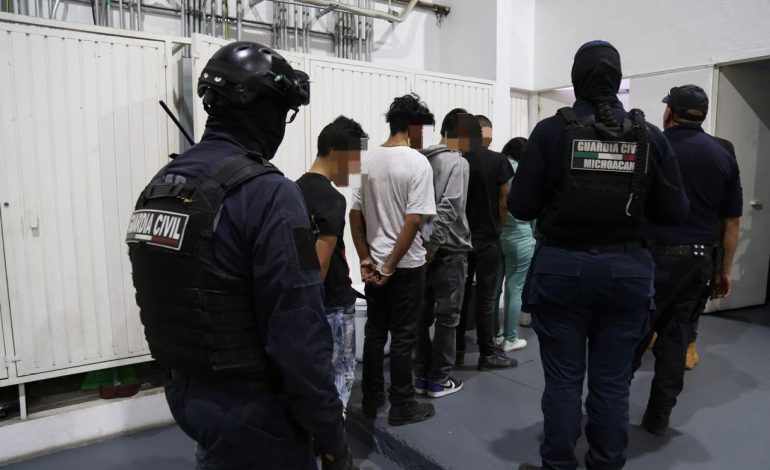Detenidas en Michoacán más de 400 personas en 2025 por homicidio doloso: SSP.