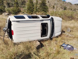 Atienden choque vehicular sobre el Libramiento Norte de Ciudad Hidalgo; una persona lesionada