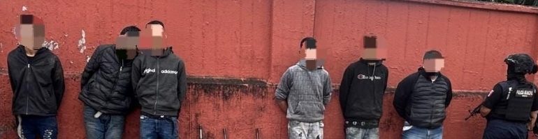 Detenidos en Tingambato 6 presuntos integrantes de grupo criminal con 3 fusiles: SSP