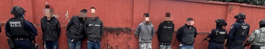 Detenidos en Tingambato 6 presuntos integrantes de grupo criminal con 3 fusiles: SSP