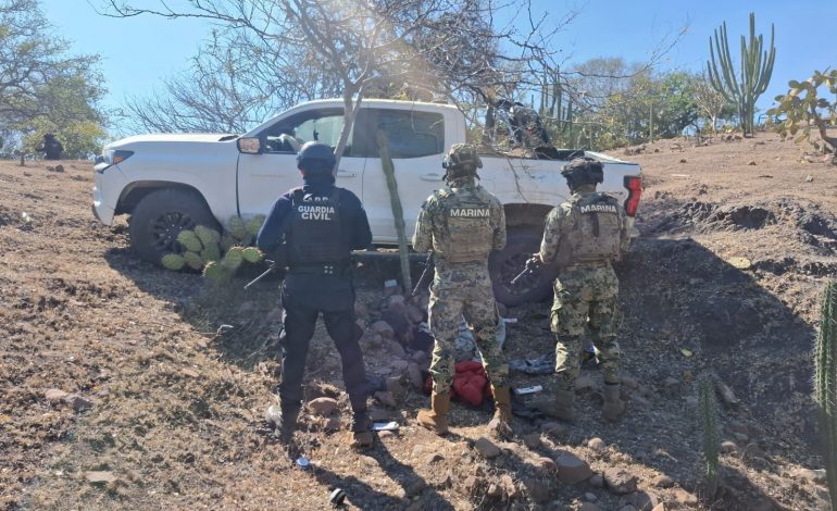 SSP y Marina aseguran 3 armas largas y 289 cartuchos útiles en Arteaga