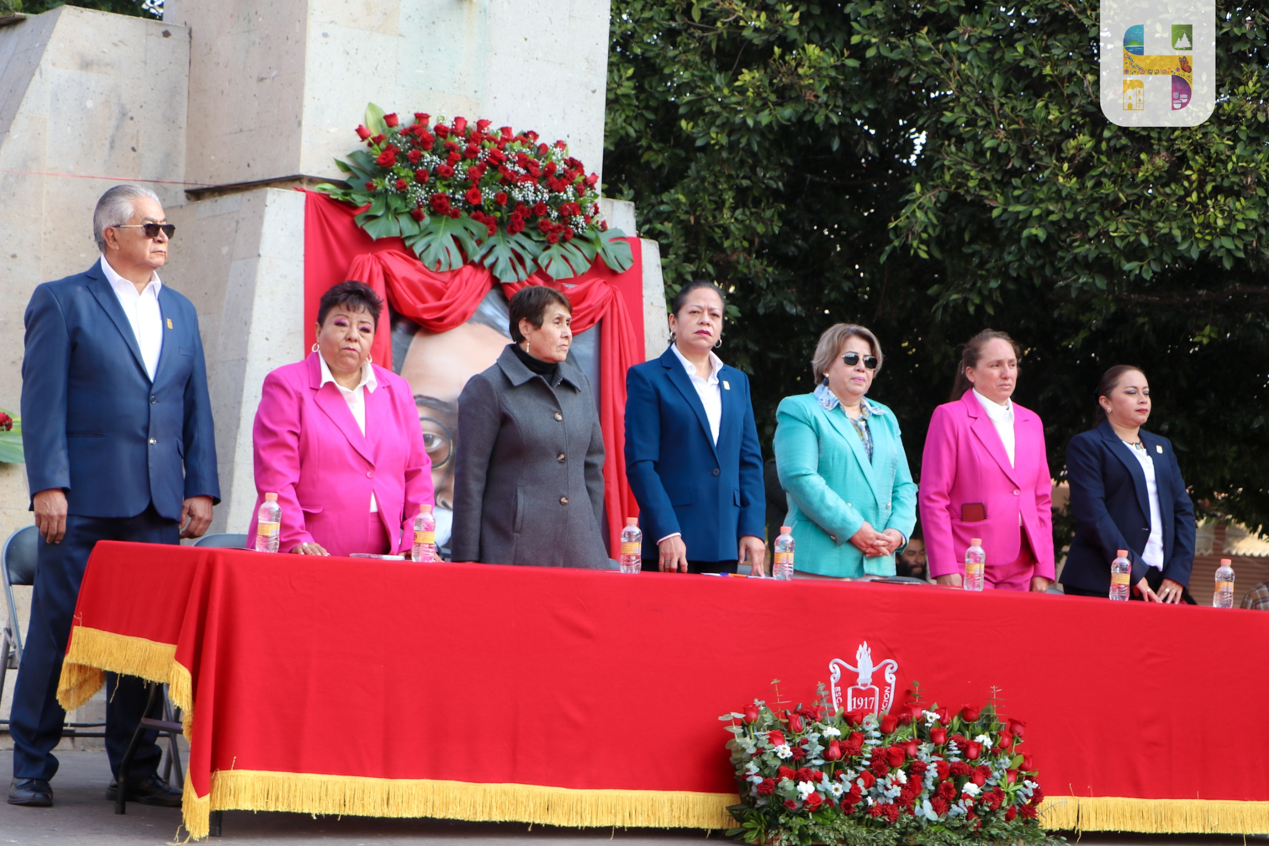 Jeovana Alcántar encabezó el acto cívico conmemorativo al CIX Aniversario de la Promulgación de la Constitución Política de los Estados Unidos Mexicanos de 1917
