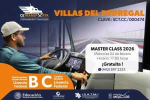 Icatmi ofrece clase muestra gratuita en simulador de tractocamión en Villas del Pedregal