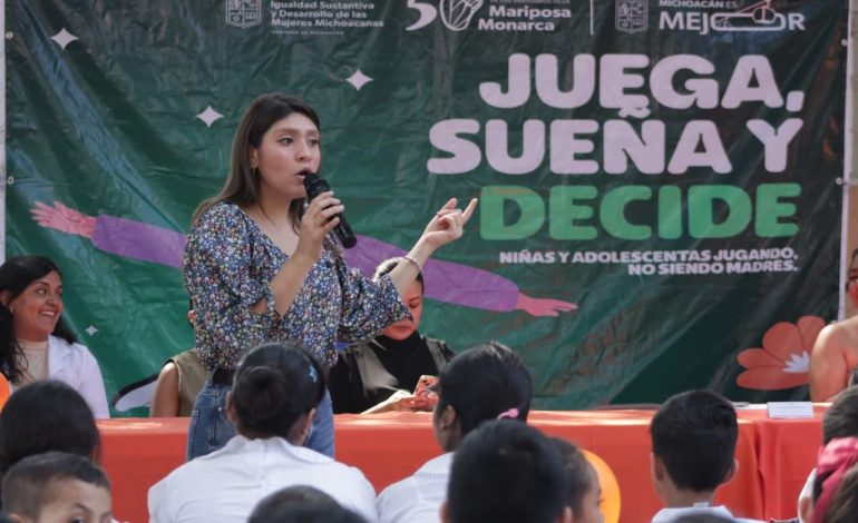 Michoacán consolida reducción del 29 % en embarazo adolescente: Seimujer