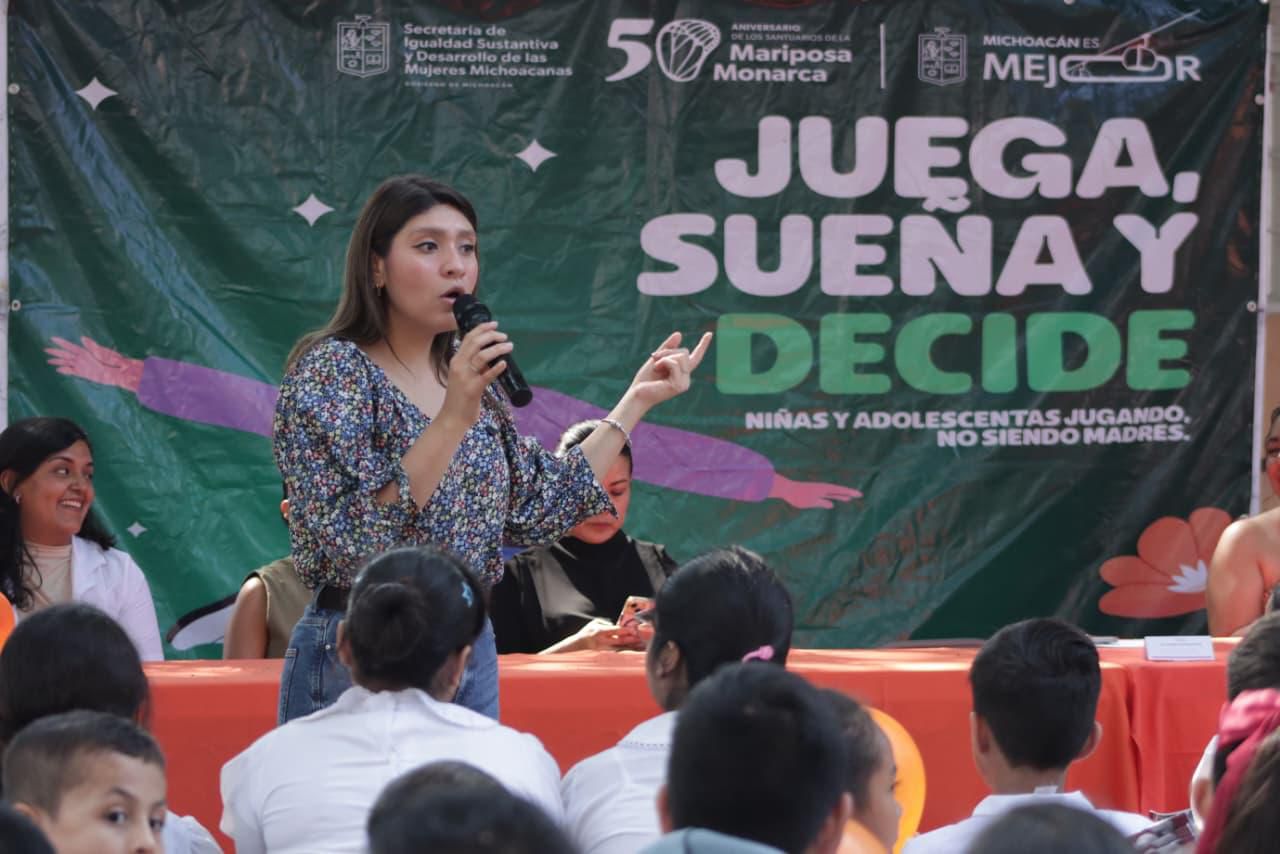 Michoacán consolida reducción del 29 % en embarazo adolescente: Seimujer