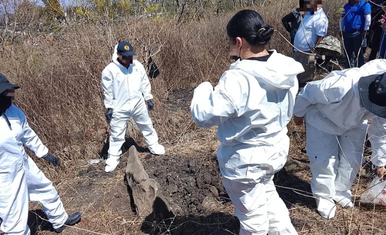 FGE continúa con acciones de búsqueda forense en el Cerro de la Cruz, en Jacona