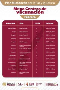 SSM intensifica vacunación gratuita en 15 municipios de Michoacán