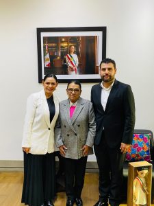 Coordinación estratégica para fortalecer el Estado y consolidar la paz en Michoacán eje de la reunión entre  Araceli Saucedo y Secretaria de Gobernación, Rosa Icela Rodríguez