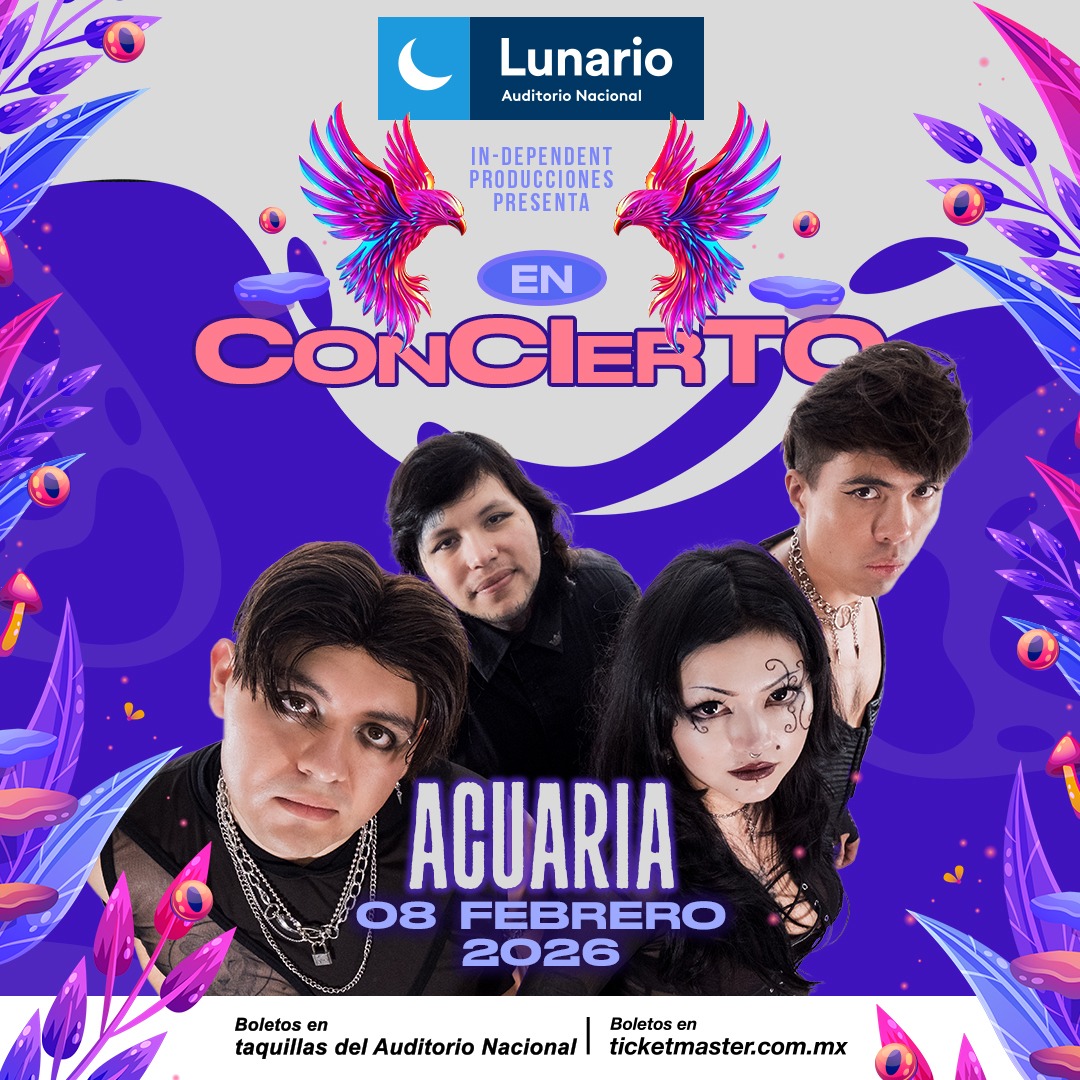 Acuaria llevará el rock michoacano al Lunario del Auditorio Nacional este domingo 8 de febrero