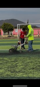 Susy Ruiz, presidenta municipal de Irimbo Impulsa el Rescate de Espacios Deportivos en Tzintzingareo<br>