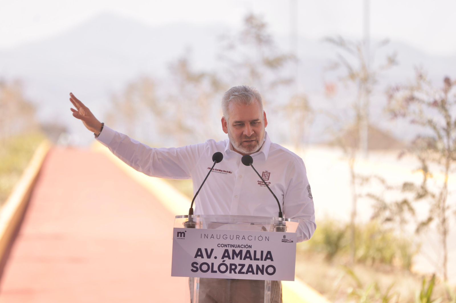 Michoacán construye un mejor Morelia; Bedolla inaugura segunda ampliación de la av. Amalia Solórzano.