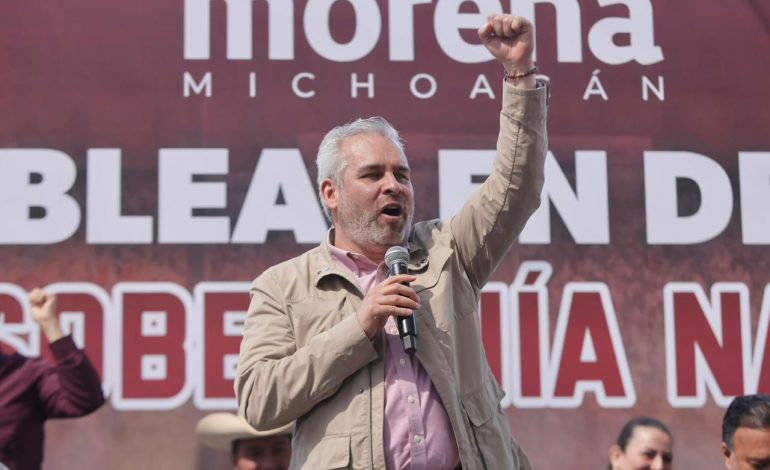 Bedolla llama a cerrar filas en apoyo a la presidenta Claudia Sheinbaum.