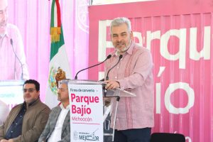 Con el Parque Bajío, Michoacán encabeza estrategia nacional de industrialización: Bedolla.