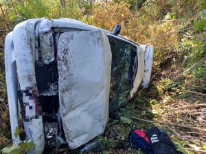 Volcadura de vehículo en la avenida Tecnológico deja cuatro personas lesionadas