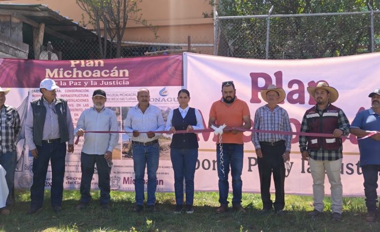 Conagua rehabilita infraestructura de riego en 6 municipios del oriente michoacano.