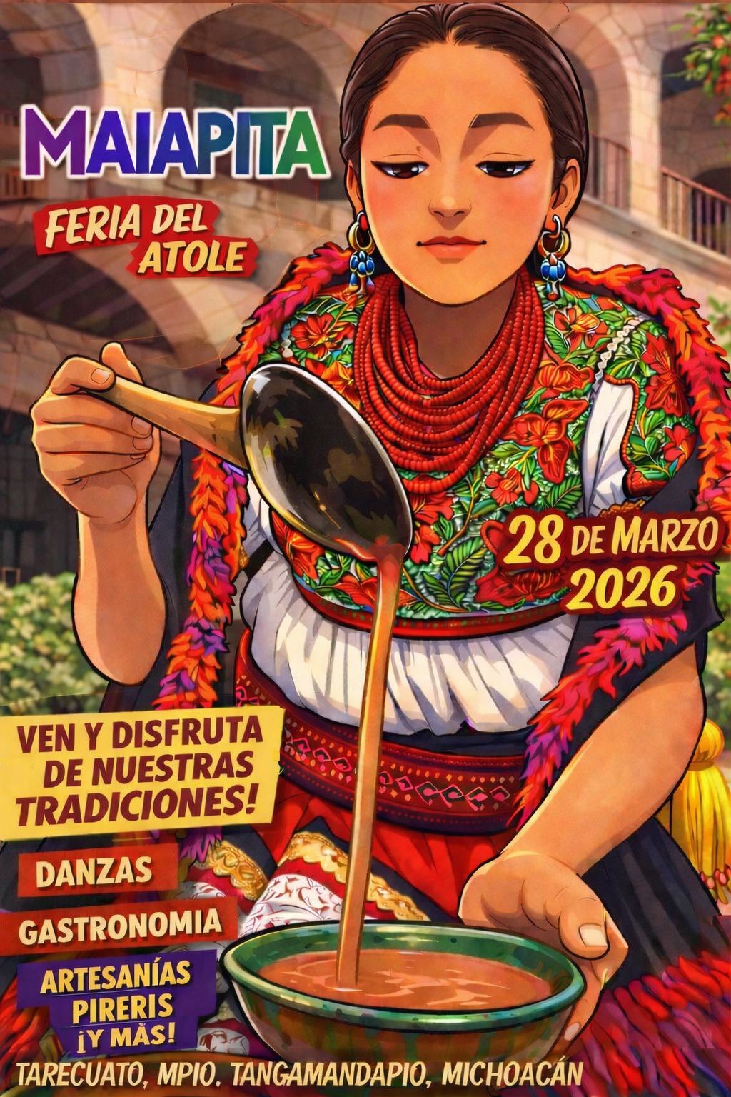 Más de 50 sabores de atole te esperan en Tarecuato: Sectur