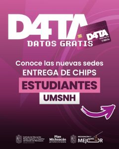 ¡Atención nicolaitas! Módulos del Programa D4TA llegan a Lázaro Cárdenas, Uruapan y Zamora