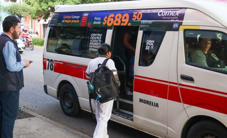 Rutas de transporte público operan con normalidad en Morelia: ITransporte