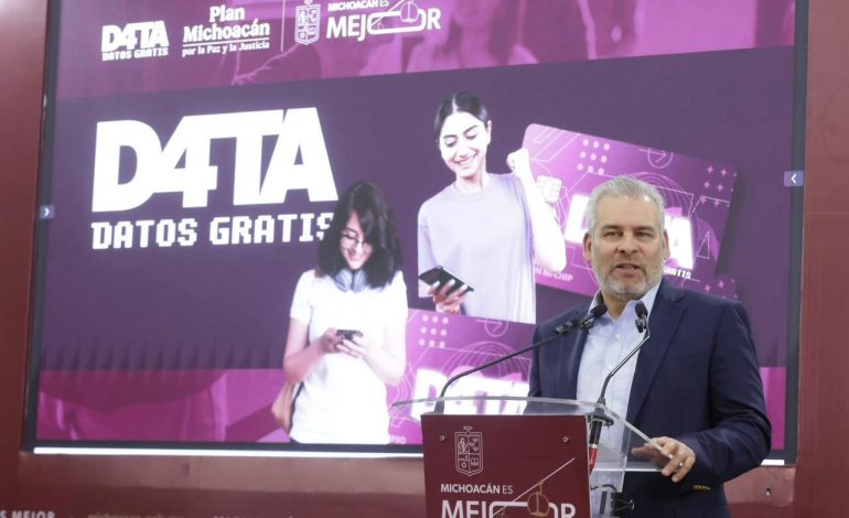 Si se te pasó la fecha, Bedolla amplía registro al Programa Data de internet gratis