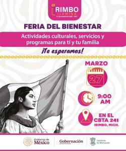 Gobierno de Irimbo convoca a la población a aprovechar la Feria del Bienestar