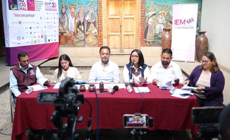 Presenta el IEM el 3er Encuentro Nacional de Buenas Prácticas en Educación Cívica “Educar para participar”
