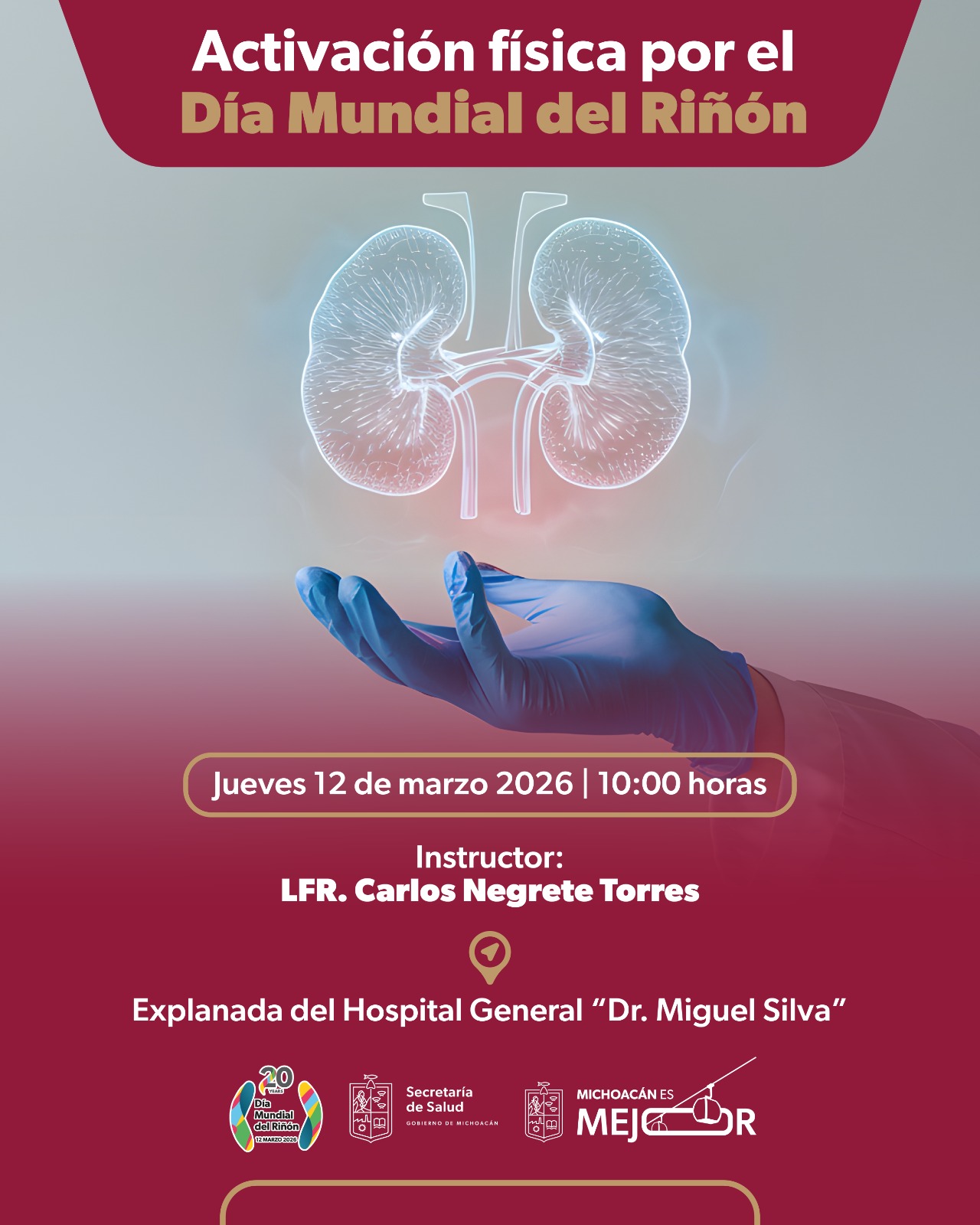 SSM promueve la activación física en el Día Mundial del Riñón