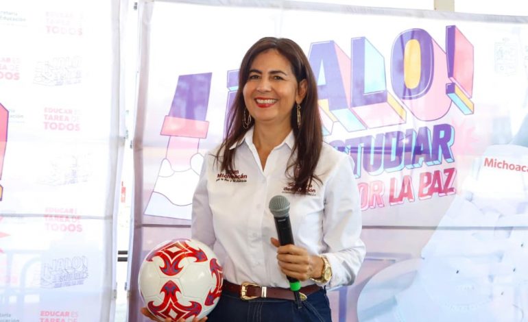 Transformamos la educación de 6 mil estudiantes en Tacámbaro y Turicato: Gabriela Molina