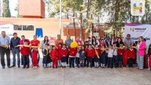 Jeovana Alcántar inauguro el módulo de sanitarios en la Escuela Primaria Quetzalcoatl