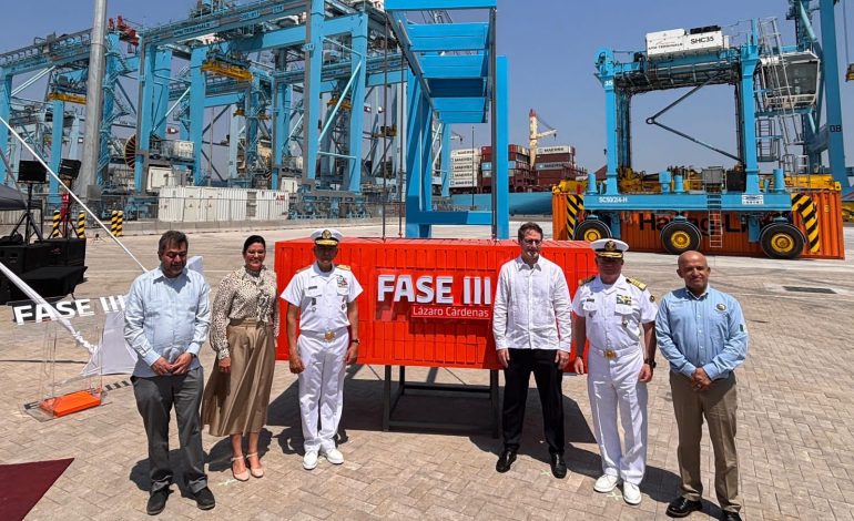 Lázaro Cárdenas se consolida como gigante logístico del Pacífico con la expansión de APM Terminals.