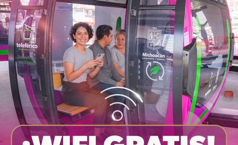 Cabinas del teleférico de Uruapan tendrán internet gratis: Gladyz Butanda.