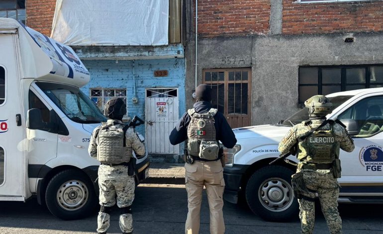 Cumplimenta Fiscalía General seis cateos en Morelia y aseguran más de 2 mil 500 dosis de narcóticos; hay tres detenidos