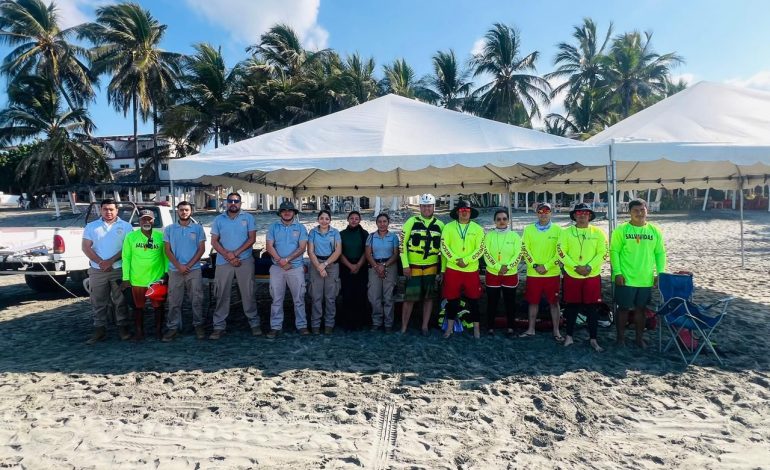 En marcha operativo preventivo de PC en playas de Michoacán por Semana Santa