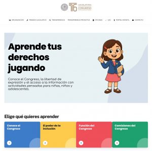 Presenta Comité de Transparencia y Acceso a la Información Pública el Portal Infantil del Congreso del Estado