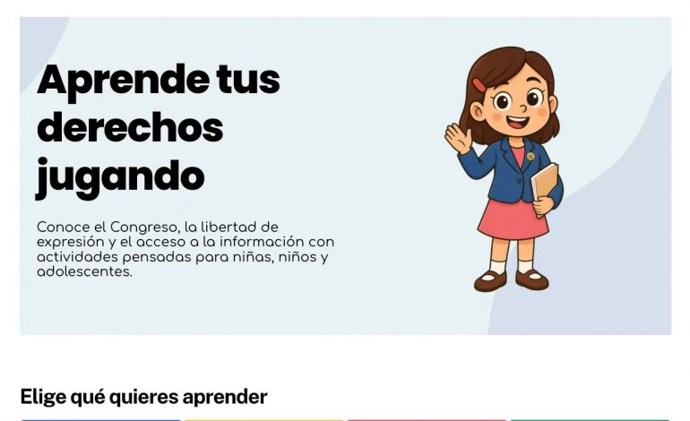 Presenta Comité de Transparencia y Acceso a la Información Pública el Portal Infantil del Congreso del Estado