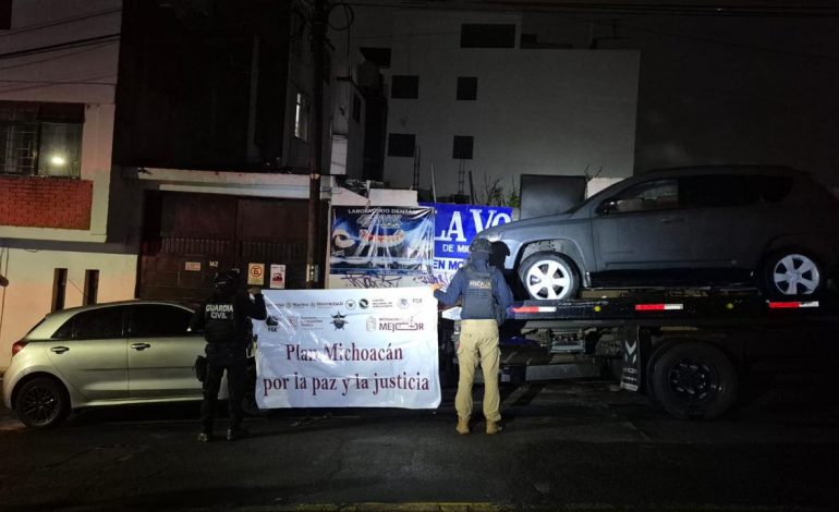 Asegura FGE droga, vehículos y documentación falsa tras cateo en la colonia Isaac Arriaga