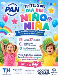El PAN festejará el día del niño y la niña