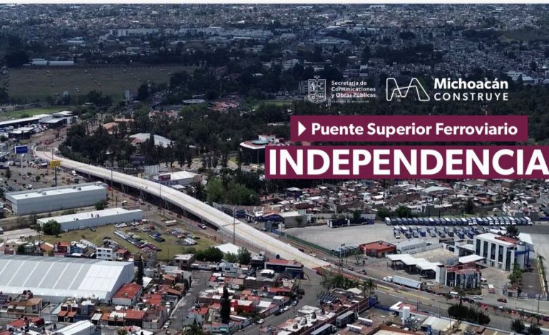 Este martes abre a la circulación el paso superior de Policía y Tránsito: Bedolla