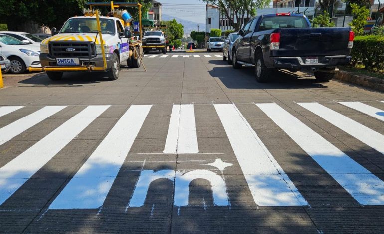 CEBRAS de SEDUM llevan acciones de balizamiento a tenencias de Morelia