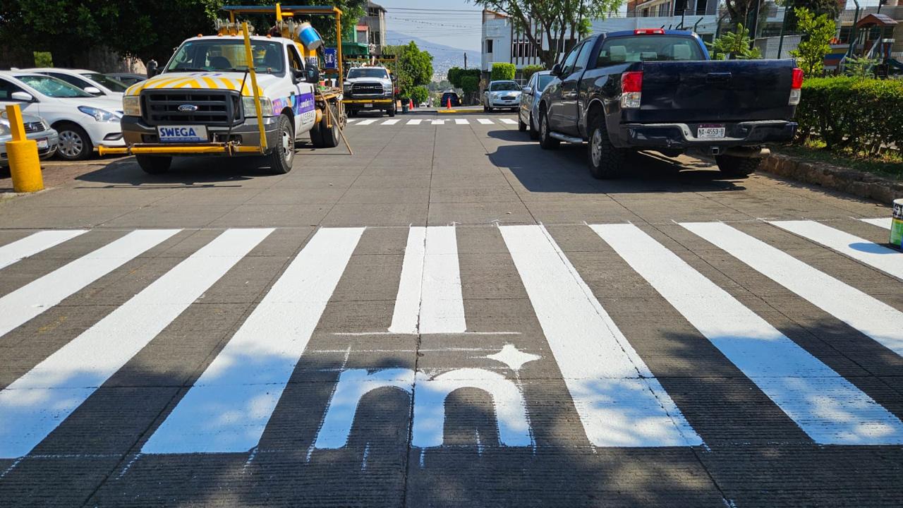 CEBRAS de SEDUM llevan acciones de balizamiento a tenencias de Morelia