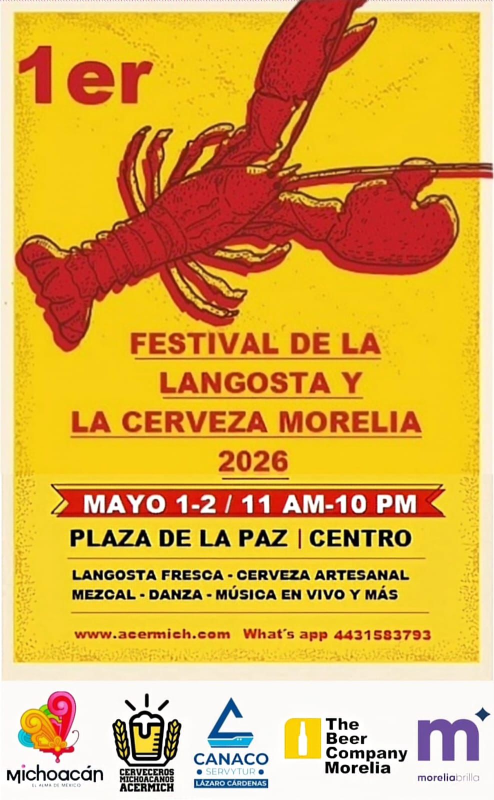 Este fin de semana no te pierdas el Festival de la Langosta y la Cerveza