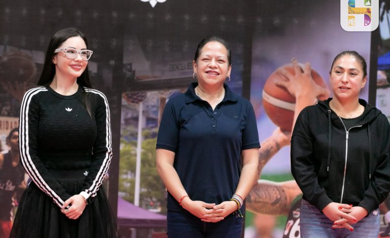 Jeovana Alcántar inauguró el Tradicional Torneo Internacional de Basquetbol “Semana Santa 2026”