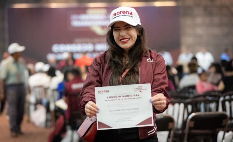 Morena se fortalece en Morelia: Giulianna Bugarini se suma a tareas de organización
