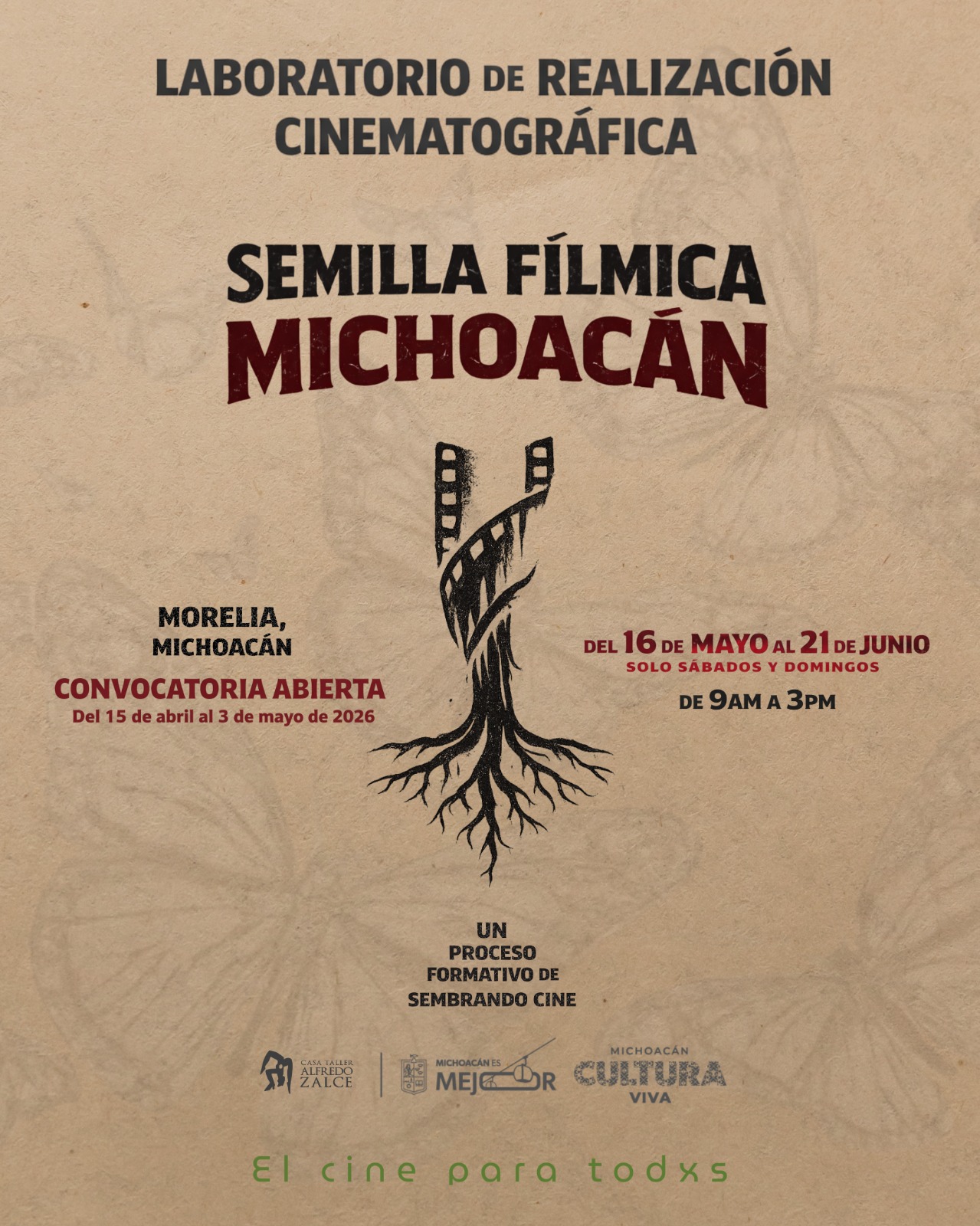 ¿Te gusta el cine? Inscríbete al Laboratorio de Realización Cinematográfica