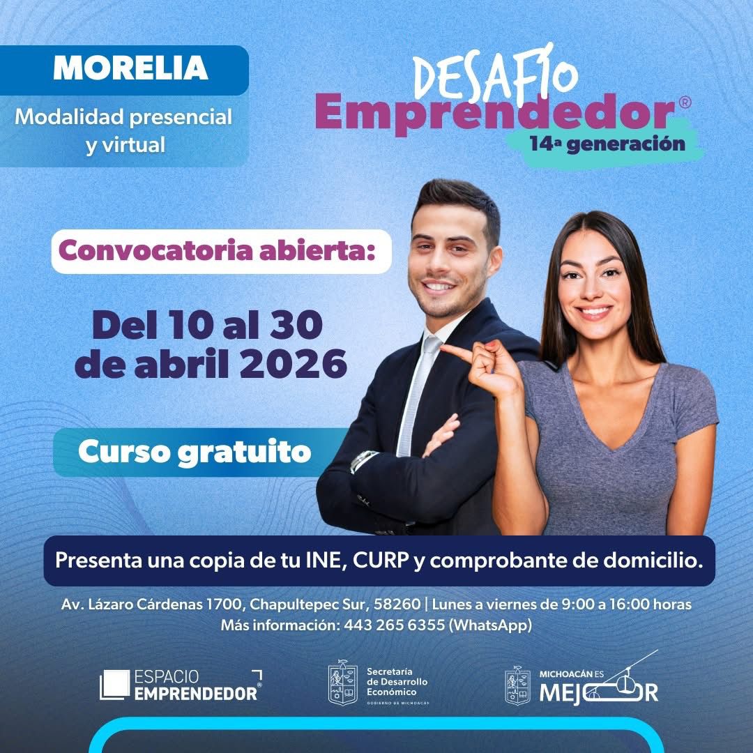 De la idea al negocio: Sedeco convoca a participar en Desafío Emprendedor