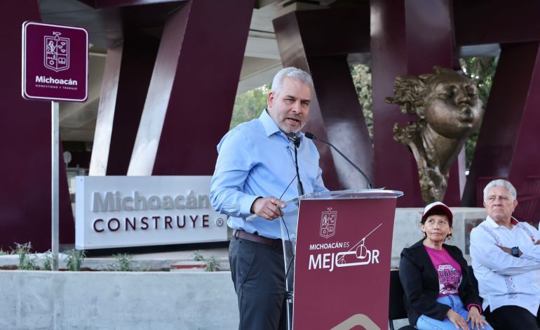 Pago del refrendo vehicular “va de vuelta” en obras de infraestructura para Michoacán: Bedolla