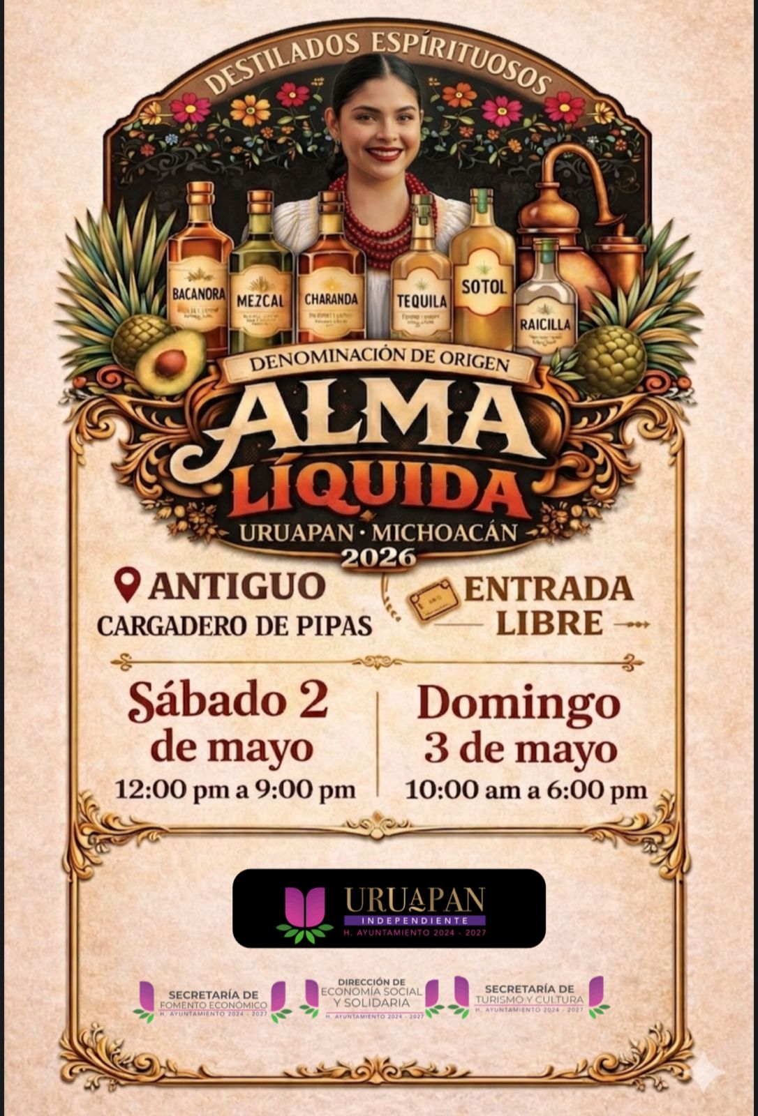 Sectur invita a celebrar la riqueza de los destilados mexicanos en Uruapan