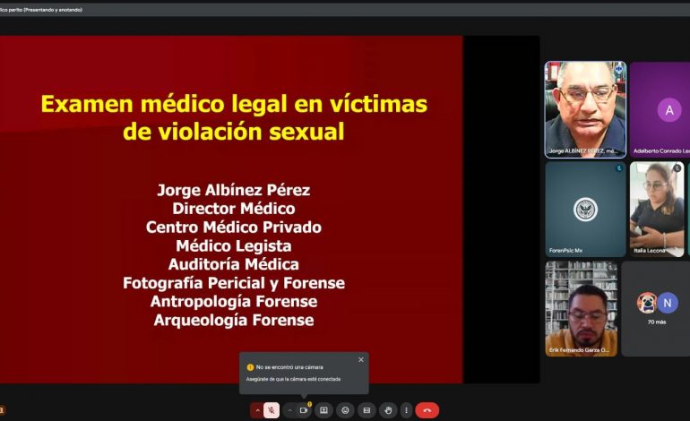 Fortalece FGE capacidades periciales para la atención de víctimas de violencia sexual