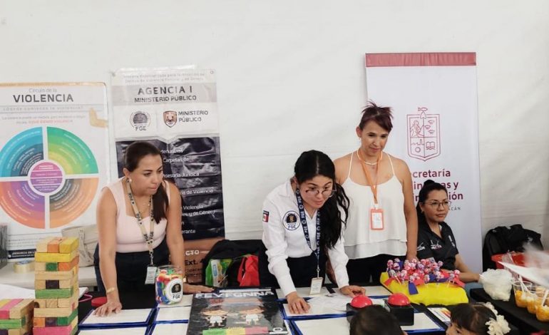 Fortalece FGE la prevención de delitos en niñas, niños y adolescentes con actividades lúdicas impulsadas por el Fiscal General Carlos Torres Piña