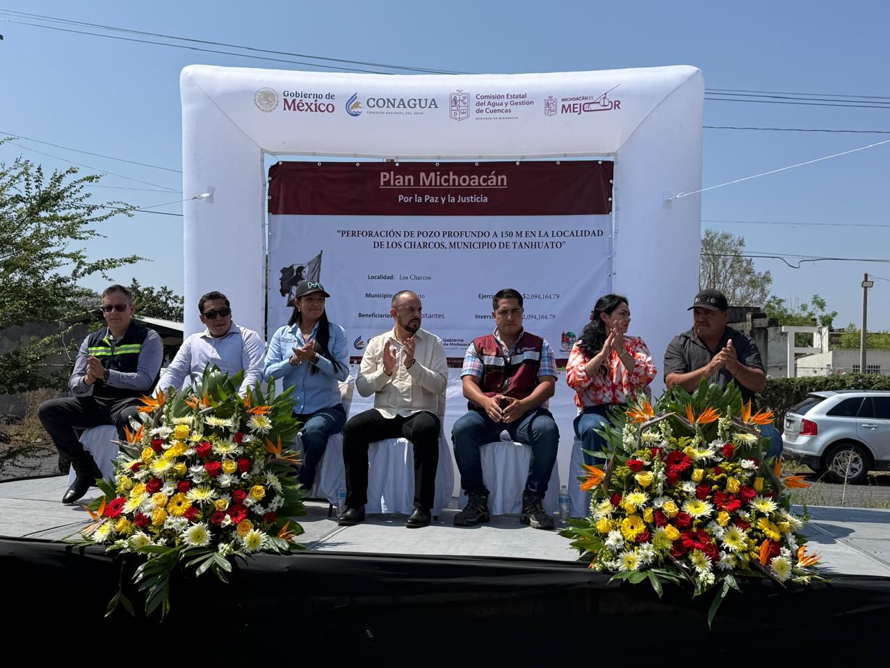 Conagua Michoacán cumple con el derecho al agua; entrega nuevo pozo profundo en Tanhuato